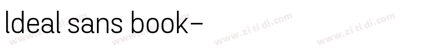 ldeal sans book字体转换